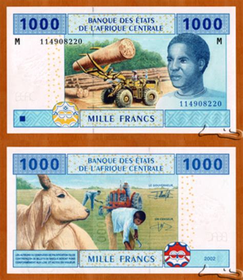 1000 Francs Estados da África Central Numista