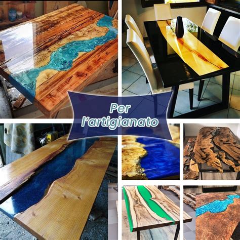 EPOXYTABLE 5 FIVE Kit Completo Per Creare Tavoli In Legno E Resina