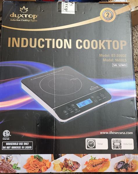 Duxtop 9600ls Lcd 1800w Portable Induction Cooktop Black Ebay