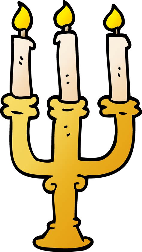 Candelabro De Doodle De Dibujos Animados Vector En Vecteezy