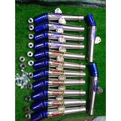 Stainless Open Pipe Aun Daeng Mm Tube Type Blue Tip Universal