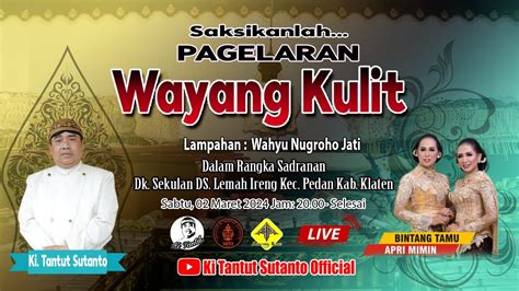 LIVE Wayang Kulit Ki Tantut Sutanto Dalam Rangka Sadranan Dk