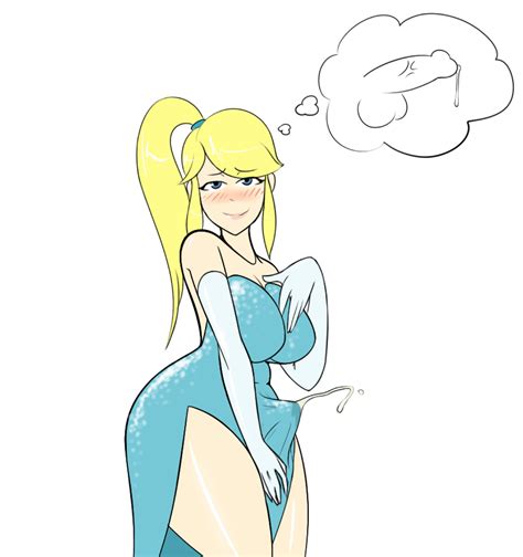 Rule 34 1futa Big Breasts Blonde Blonde Hair Blue Dress Blue Eyes Blush Blushing Breasts Bulge