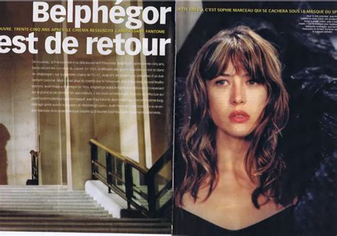 COUPURE DE PRESSE CLIPPING 2000 SOPHIE MARCEAU Belphégor est de retour