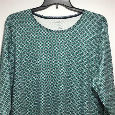 Croft And Barrow Tops Croft Barrow Green Classic Tee Long Sleeves Nwt