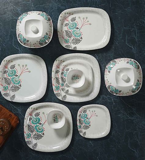 Buy White Melamine 24 Pcs Dinner Sets at 29% OFF by Cdi | Pepperfry