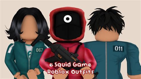 Squid Game Roblox Outfits Youtube