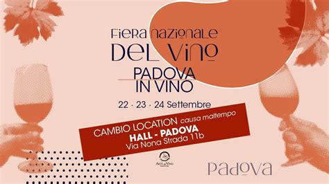 Fiera Nazionale Del Vino Padova In Vino All Hall