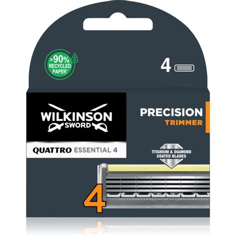 Wilkinson Sword Quattro Titanium Precision Zapasowe Ostrza 4 Szt