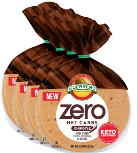 Guerrero Zero Net Carb Chipotle Tortillas 0g Net Carbs Keto