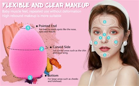 Amazon Pieces Professional Makeup Sponge Set Latex Free