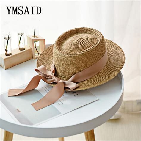 Ymsaid Chapeaux de soleil d été pour femmes chapeau de paille pour