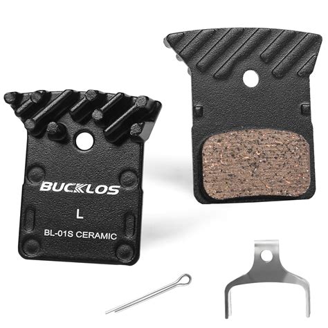 Shimano L05A RF Bike Disc Brake Resin Pads Cooling Fin Fit Dura Ace