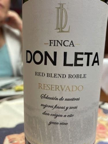 Don Leta Reservado Red Blend Roble Vivino Us