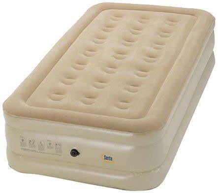 Serta Basic Raised Air Mattress with External AC pump - mattress.news