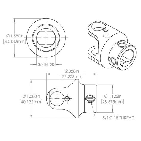 Fr1794 3 4 Dd X 3 4 Dd Double U Joint