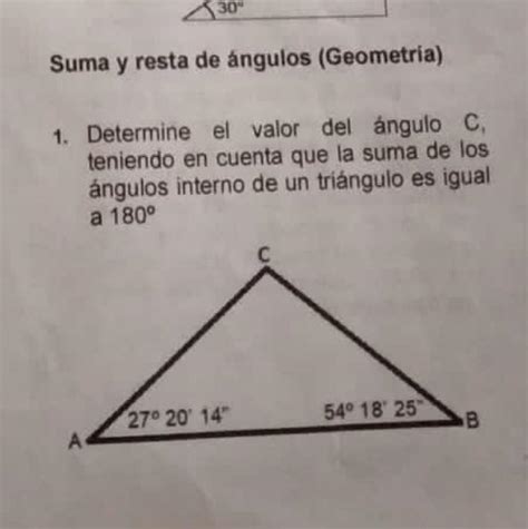 Determine El Valor Del Ngulo C Teniendo En Cuenta Que La Suma De Los