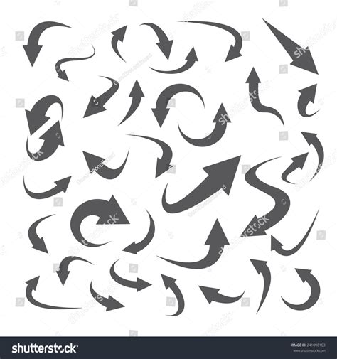 Grey Curved Arrow Images Stock Photos Vectors Shutterstock