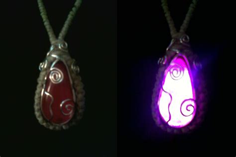 Glowing Crystal Necklace - Rose by Khiralas on DeviantArt