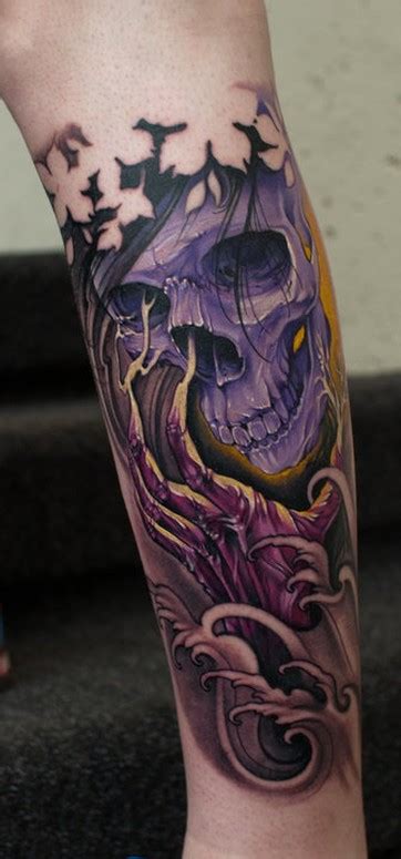 Color Skull Tattoo by Johan Finne: TattooNOW