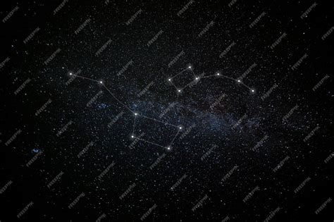 Free Photo | Beautiful constellations on dark sky