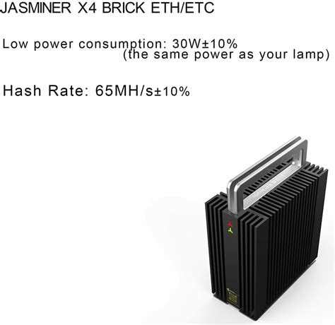 Jasminer X4 Etchash Brick Miner Guarantees 65 MH S At Only 30W For