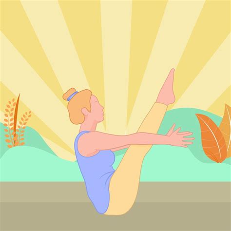 Smiling Girl Practicing Yoga And Enjoying Meditation Concept