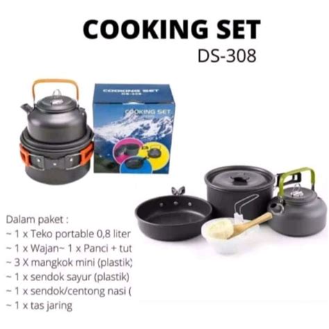 Jual Cooking Set Ds Cooking Set Outdoor Alat Masak Camping Di