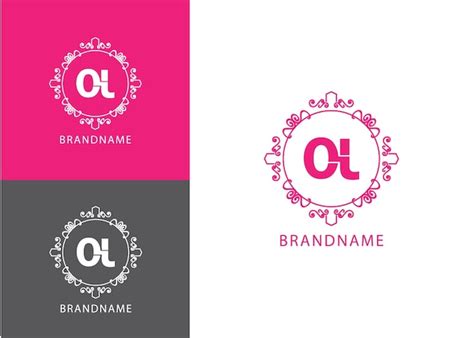 Premium Vector Modern Monogram Initial Letter Ol Logo Design Template