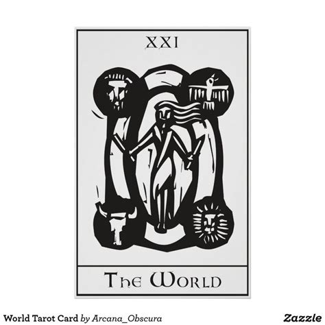 World Tarot Card Poster | Postcard, Poster prints, Tarot