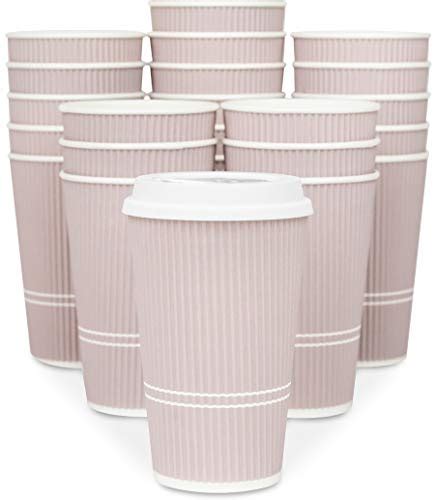 Glowcoast Disposable Coffee Cups With Lids 16 Oz To Go Coffee Cup 80