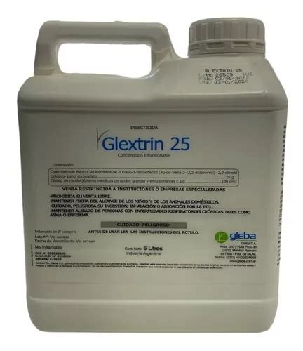 Glextrin Hogar X5 Lt Insecticida De Amplio Espectro Gleba