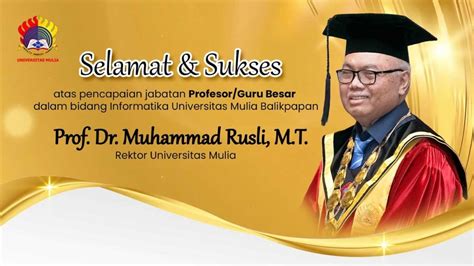 Selamat Atas Diraihnya Gelar Profesor Guru Besar Bidang Informatika