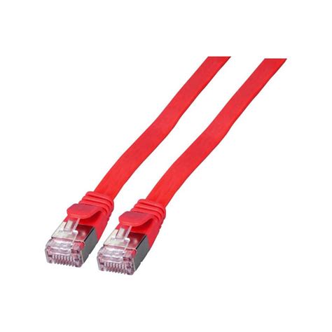 0 25m EFB Elektronik Cat 6a Patchkabel Flach U FTP RJ45 Stecker Auf