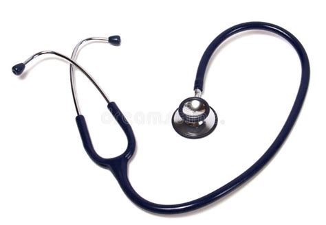 Stethoscope In Shape Of Heart Isolated On Whit Stock Photo Image Of