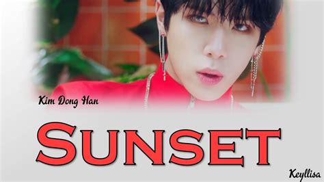 Kim Dong Han Sunset Ita Traduzione Color Coded Lyrics Han Rom