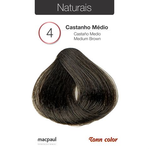 Coloração Tonn Color 4 Castanho Médio Macpaul Professional