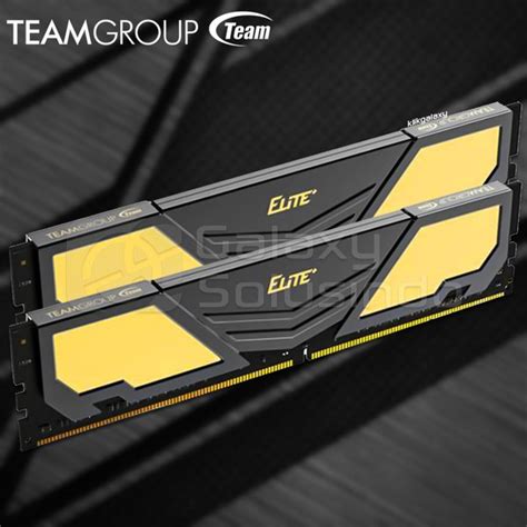 Jual TEAM Elite Plus Black 2x8 16GB DDR4 Kit 3200MHz Memory RAM Di