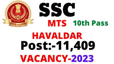 Ssc Mts And Havaldar Vacancy 2023 Full Detail Download Notification