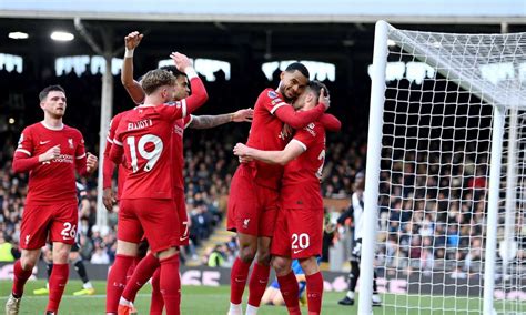 Premier League Liverpool Ok In Casa Del Fulham Aggancio In Testa All