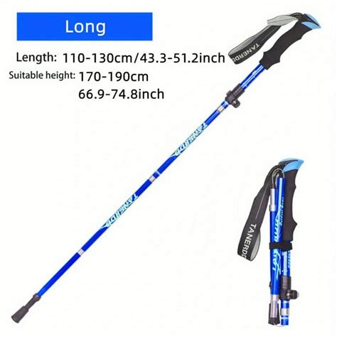 5 Section Outdoor Fold Trekking Pole Camping Portable Walking Hiking