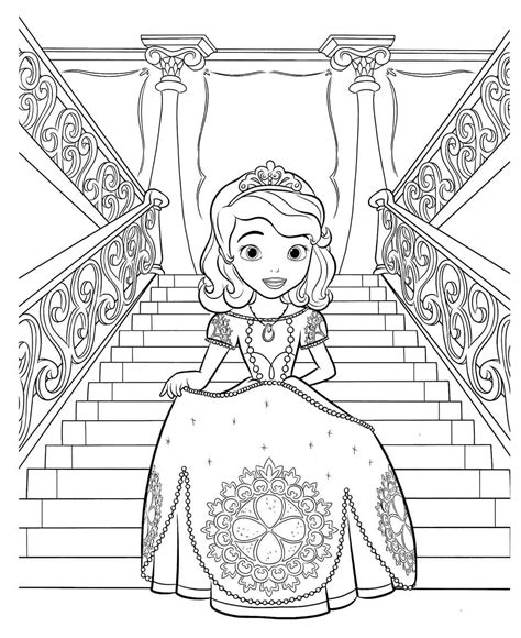 Coloriage Princesse Sofia Imprimer Sur Coloriageenfant