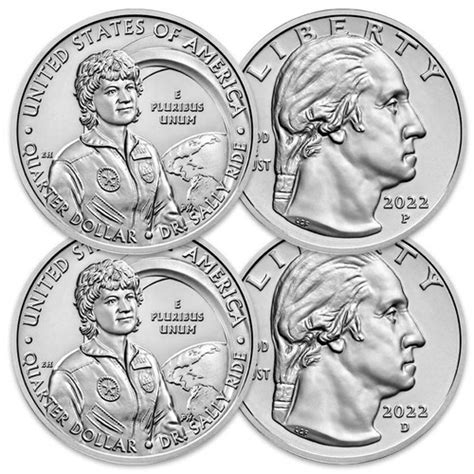 2022-P Dr. Sally Ride Quarter Brilliant Uncirculated | International ...