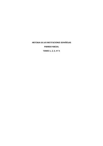 Historia De Las Instituciones Primer Parcial Pdf