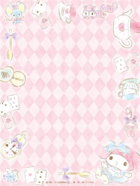 From Hello Kitty Collage Printable Scrapbook Paper My Melody