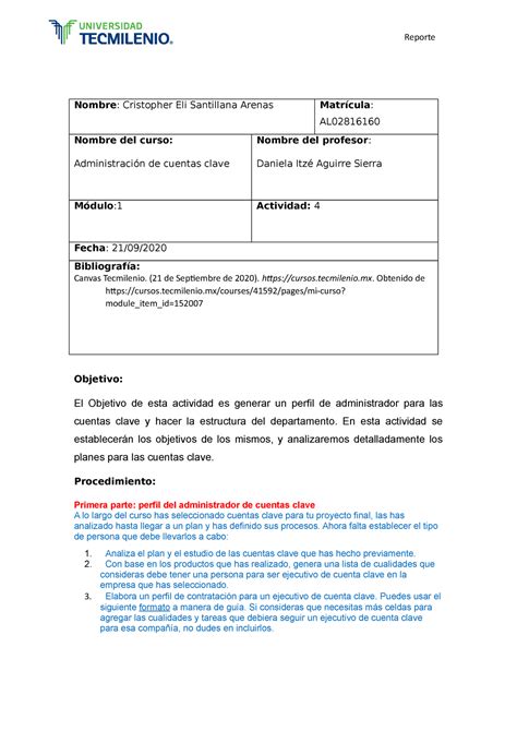 Actividad 4 Nombre Cristopher Eli Santillana Arenas Matrícula AL