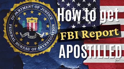 How To Get An Fbi Background Check Apostilled