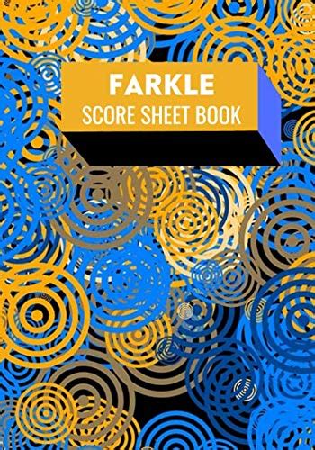 Farkle Score Sheet Book Classic Dice Game Record Keeper Book