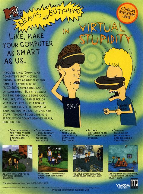 Beavis And Butthead In Virtual Stupidity December 1995 B