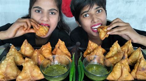 Samosa Eating Challenge With Punishment Eating ASME Mukbang Food